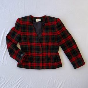 1980s/1990s Plaid Blazer Jacket